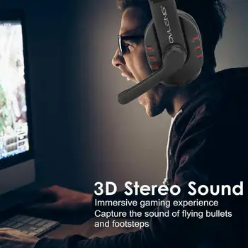 Profesionalios Žaidimų Ausinės Kompiuteris PS4 Bass Stereo Gaming Headset Stereo Ausines PS4/Nintendo Jungiklis/Nešiojamas kompiuteris