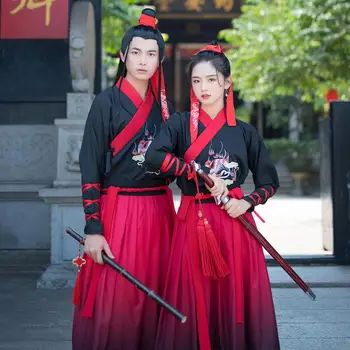 Porų Hanfu Senovės Kinų Tradicinės Tang Dinastijos Kostiumas Suaugusiųjų Festivalis Outfist Išgalvotas Etape Drabužių Moterims, Vyrams DNV12449