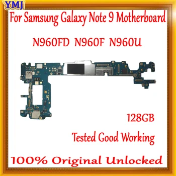 Originalus, atrakinta Samsung Galaxy Note 9 N960F N960FD N960U Plokštė Galaxy Pastaba 9 N960U Logika valdybos 128GB testuotas