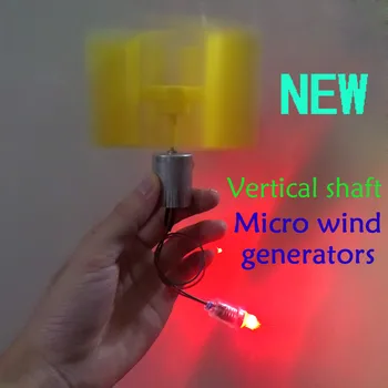 Naujo tipo vertikalios ašies mikro vėjo turbinos Mažas dc vėjo turbinos (su E10LED lempos granulių)