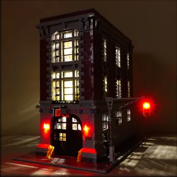 LED lemputės komplektą už 75827 ir 16001 Ghostbusters Firehouse Būstinę modelių Kūrimo Rinkiniai Pavyzdį