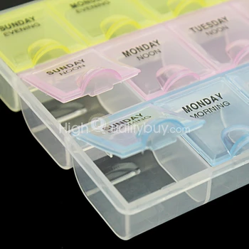 21 Tinklų Savaitės Tabletes Saugojimo Bylos Mažų Papuošalų Laikiklį Organizatorius Plastiko Dėžutė