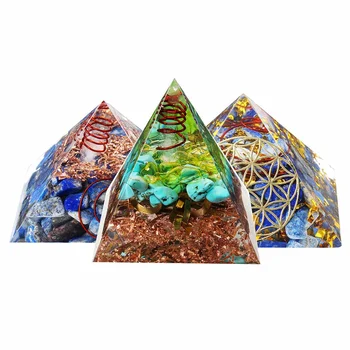 Orgone Piramidės 7cm butelis krašto Gydymo Piramidės Ametistas Piramidės Kristalų Amatų Ornamentu Namų Dekoro Amatų Pasisekė Dovanos