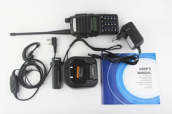 BAOFENG UV-82 Walkie Talkie VHF UHF 128 CŠT Nešiojamą radijo stotele 5W Su LCD ekranu, FM Radijo Imtuvas CB Radijo Dual TR, Be Dėžutės