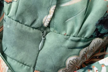 2019 Etninės Gėlių Spausdinti su varčias Kimono Jumpsuit Vasarą Moterys trumpomis Rankovėmis Tvarstis Visas Ilgis Kelnes Romper darbo drabužiai