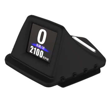 2.1 colių LCD HUD MINI Smart Viziją, borto Kompiuteris Suderinama OBD2+GPS Dual Sistema statramsčio apdaila Įdiegti RPM MPH / KMH