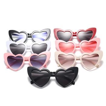 Peekaboo meilė širdies akiniai nuo saulės moterims katės akių 