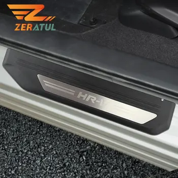 Zeratul Honda HRV HR-V Vezel-2020 M. Automobilių Stilius Nusitrinti Plokštė Durų Slenksčio Guard Slenksčiai Padengti Apdailos Raštas Priedai
