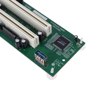 PCI-Express Dual PCI Adapter PCIe X16 Lizdą Plėtros Kortelę ar USB 3.0 Kabelį Pridėti Kortelių Keitiklis