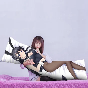 Seishun Buta Yarou Sakurajima Mai Dakimakura Anime Mergina Kūno Hugging Pagalvės Užvalkalą