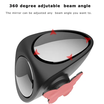 2 Pusėje Plataus Kampo Automobilių aklojoje Veidrodžių Pasukti 360 HD aklojoje Veidrodžių Automobilio Atbulinę galinio vaizdo Pagalbiniai Blind Spot Veidrodis