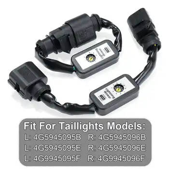 1 Pora Dinamiškas Posūkio Signalo Indikatorius LED užpakalinis žibintas Add-on Modulis Laidas Laidas Pajungti AUDI A6 S6 RS6 4G C7 Sedanas