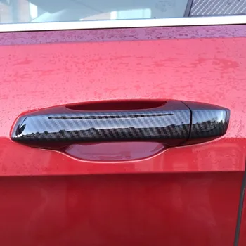 Už SEAT Ibiza kj MK5 FR 2018 2019 2020 reikmenys durų rankena padengti apdaila rankenos apima plastiko, anglies pluošto Imitacija