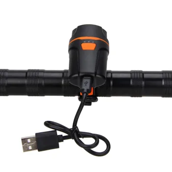USB Įkrovimo Dviračių Žibintai XPE LED Vandeniui Priekinės Rankenos Žibintas Priekinis Dviračio priekinis žibintas