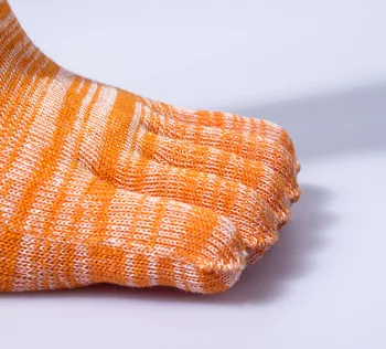 Mados moterų šukuotos medvilnės kojų kojinės lady patogus, kvėpuojantis penkių pirštų kojinės puikus persikas širdies medvilnės kulkšnies kojinių 6pairs