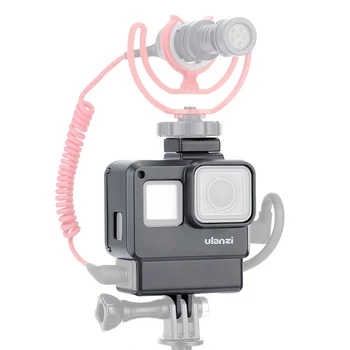Ulanzi V2 Apsauginis Korpusas Atveju Originalus Mikrofono Adapteris Gopro Vlogging Narve Gopro Hero 7 6 5 Išplėsti Port
