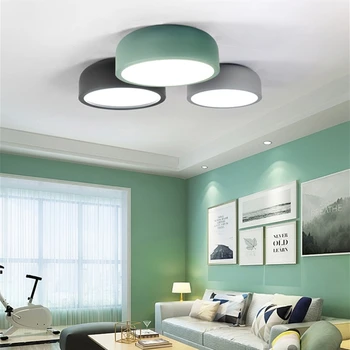 LED e27 turas modernių lubų lempa, šviestuvas, Šiaurės šalių Namų biuro, svetainė, miegamojo aliuminio lubų apšvietimas
