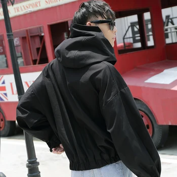 Korėjos stilius laisvas atsitiktinis gobtuvu striukė gpgb laisvi marškinėliai striukė Europa ir Jungtinės amerikos valstijos high street Harajuku stiliaus didelis size