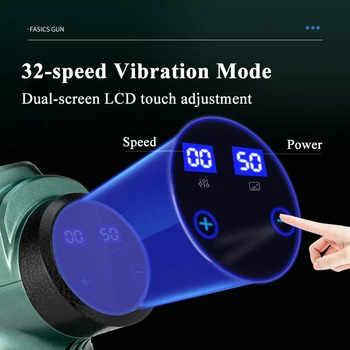 7800r/min Kūno Masažas Ginklą LCD Ekranas Naudotis Raumenų Elektros Fasciją Ginklą body Massager Kaklo Atgal Vibratorius Lieknėjimo Formavimas