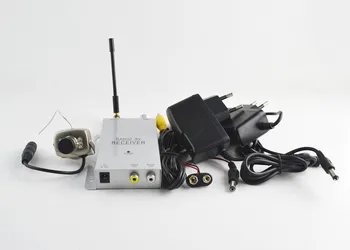 6LED IR Wireles Mini Kamera + 1.2 GHz Belaidžio ryšio Imtuvas Wireless CCTV Kit Fotoaparatas