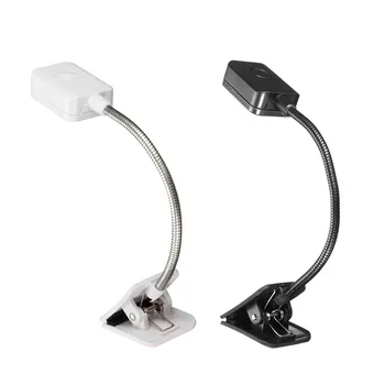 1Pcs Mini Lankstus Clip-on Šviesus Booklight LED Kelionių Knyga Lempa Balta Šviesa, Stalo Lempos, Skirtos 