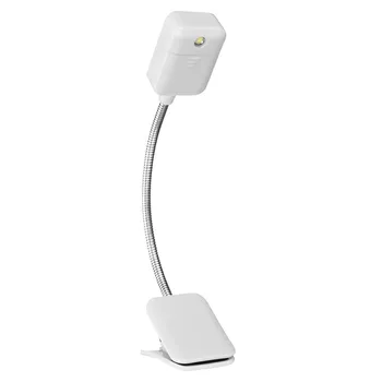 1Pcs Mini Lankstus Clip-on Šviesus Booklight LED Kelionių Knyga Lempa Balta Šviesa, Stalo Lempos, Skirtos 
