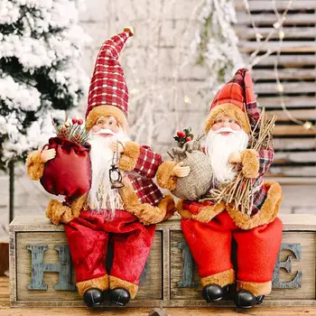 Santa Claus Lėlės Didelis 30*20cm Kalėdų Eglutės Ornamentu Naujųjų Metų Namų Dekoracijas Gimdymo, Vaikams, Dovanų Puošimas, Vestuvių Šalies Prekių