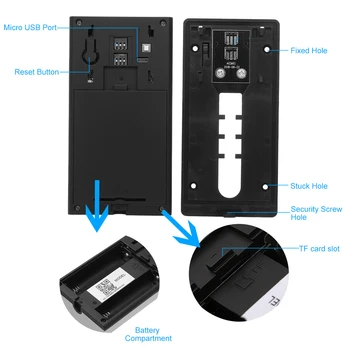 Tuya Smart Video Doorbell HD 1080P WiFi doorphone Domofonas Stebėti Naktinio Matymo Dviejų krypčių Garso Namų Saugumo kamerų Stebėti
