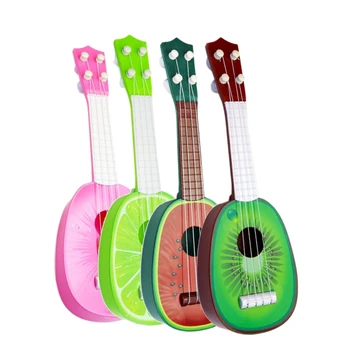 Baby Vaikų Švietimo Muzikos Instrumentas Žaislas Gitara Didmeninės Vaisių Gitara Mini Gali Groti Ukulėle