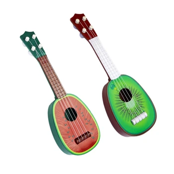 Baby Vaikų Švietimo Muzikos Instrumentas Žaislas Gitara Didmeninės Vaisių Gitara Mini Gali Groti Ukulėle