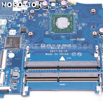 NOKOTION CTL51/53 LA-E841P mainboard HP 15-BW 15-BW080NR Nešiojamojo kompiuterio pagrindinę Plokštę su DDR4 procesorius borto
