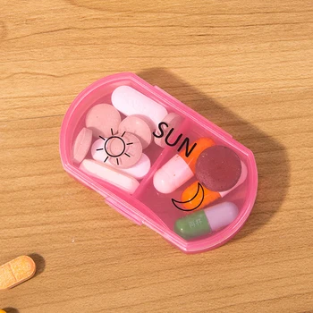7 Dienų Savaitės Stiliaus Rytą, Naktį Tabletes Turėtojas Saugojimo Organizatorius Sveikatos Priežiūros Narkotikų Kelionės Daliklis Mini Nešiojamų Kelionių Tabletes Atveju