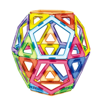 62PCS Magnetiniai Blokai Trikampis, Kvadratas Pentagono Dalys Žaislai 3D Blokai Švietimo Žaislai Vaikas Ankstyvo Mokymosi Smegenų Trainning