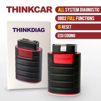 Thinkcar ThinkDiag OBD2 Garso Išbandyti Visas Sistemos Diagnostikos Įrankis, 15 Reset Paslaugų ECU Kodavimas Automobilių Kodas Reader Skaitytuvas