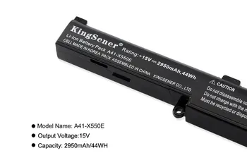KingSener A41-X550E Nešiojamas Baterija ASUS K550D K550DP D451V X550DP X550D F550D R752LJ R752LD R752LB R752M R752L R751J P750L
