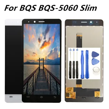 Naujos Kokybės BQ BQS-5060 BQS 5060 Slim LCD Ekranas Jutiklinis Ekranas skaitmeninis keitiklis Su Nemokama Įrankiai BQS 5060 LCD