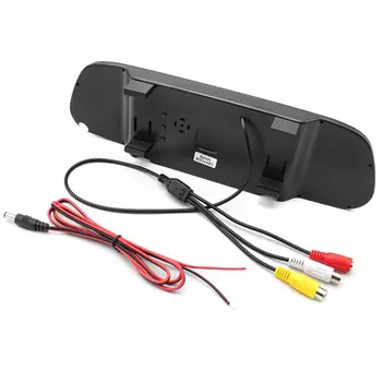 5 colių Skaitmeninis Spalvotas TFT LCD 800x480 Automobilių Stovėjimo Veidrodis Monitorius 2 Video Įvestis Galinio vaizdo Kamera, Parkavimo Pagalbos Sistema