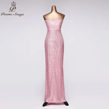 Seksualus vakarinę suknelę šalies kulkšnies ilgis vestidos de fiesta de noche rožinė stebėjimo vakare gown chalatas de soiree prom dresses