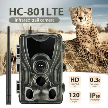 4G Takas Kamera Laukinių gyvūnų Medžioklės Stebėjimo Kameros HC-801LTE 16MP 0.3 S Sukelti Centrinis Su Antena Medžioklės, Laukinių Fotoaparatas