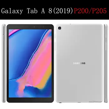 Tablet case for Samsung Galaxy Tab 8 2019 Pen Silikono soft shell TPU oro Pagalvė padengti Skaidri apsauga, krepšys SM-už p200/P205