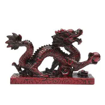 Kinijos Drakonas Statula Statulėlės Apdailos Dervos Papuošalai Feng shui Amatų Pasisekė ir Sėkmės, Turto, Namų Geomancy Dovana