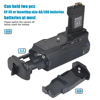 Mcoplus BG-550D Vertikalus Battery Grip skirtus Canon EOS 550D 600D 650D 700D T2i T3i T4i T5i Kamera kaip BG-E8