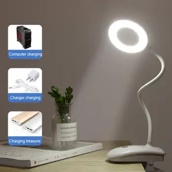 LED Stalo Lempa, Sulankstomas Pritemdomi Touch Stalo Lempa PC5V USB Powered Lentelė Šviesos Naktį lengvos Tamsos Nešiojamų Lempos Apšvietimas