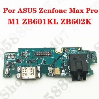 Originalus USB Įkroviklio kištuką valdybos Asus Zenfone Max Pro M1 ZB601KL ZB602KL USB Įkrovimo lizdas Doko Ausinės Ausinių Lizdas
