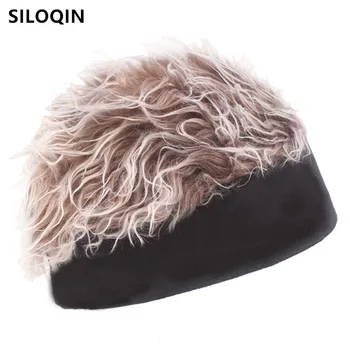 SILOQIN Gatvės juokinga hip-hop skrybėlę perukas-kepuraitė kepurės vyrams, moterims, naujų Madinga pora bžūp naktiniame klube bar karnavalas prop beanies skrybėlės