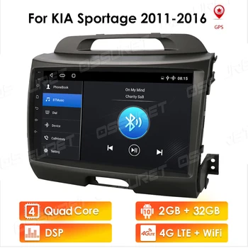 4G LTE Už Kia Sportage 3 SL 2010 - 2016 Automobilio Radijo Multimedia Vaizdo Grotuvas, Navigacija, GPS Android 