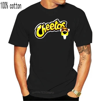 Chester Cheetah Traškučiai Cheetos Marškinėliai Tee Shirt Mens 2017 Nauji Marškinėliai Spausdinimas 2017 Naujas Mados VYRIŠKI Viršuje Tee Plius Dydis
