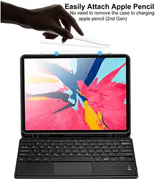 Touchpad Klaviatūra Stand Case for iPad Pro 11 2020 Padengti W Pieštukas turėtojas funda touchpad Klaviatūra, Skirta 