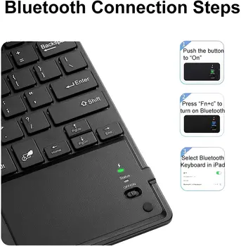 Touchpad Klaviatūra Stand Case for iPad Pro 11 2020 Padengti W Pieštukas turėtojas funda touchpad Klaviatūra, Skirta 