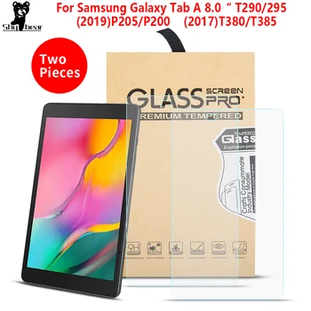 2VNT/Daug Grūdintas Stiklas Samsung Galaxy Tab 8.0 SM-T290 T295 už p200 P205 Screen Protector Filmas T380 T385 Tablet Stiklo